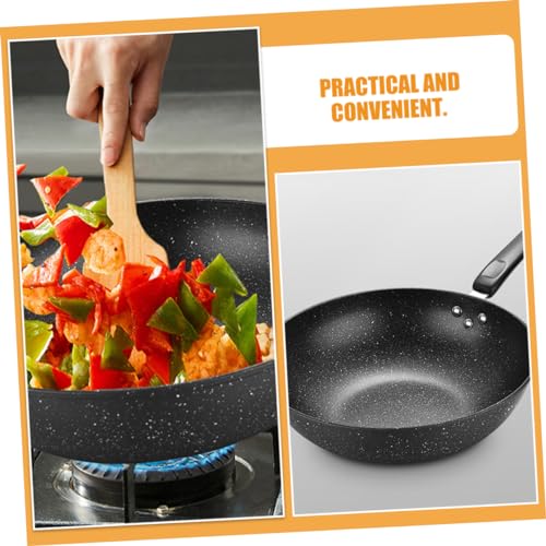 Wok tradicional de piedra Maifan ABOOFAN antiadherente miniatura 6