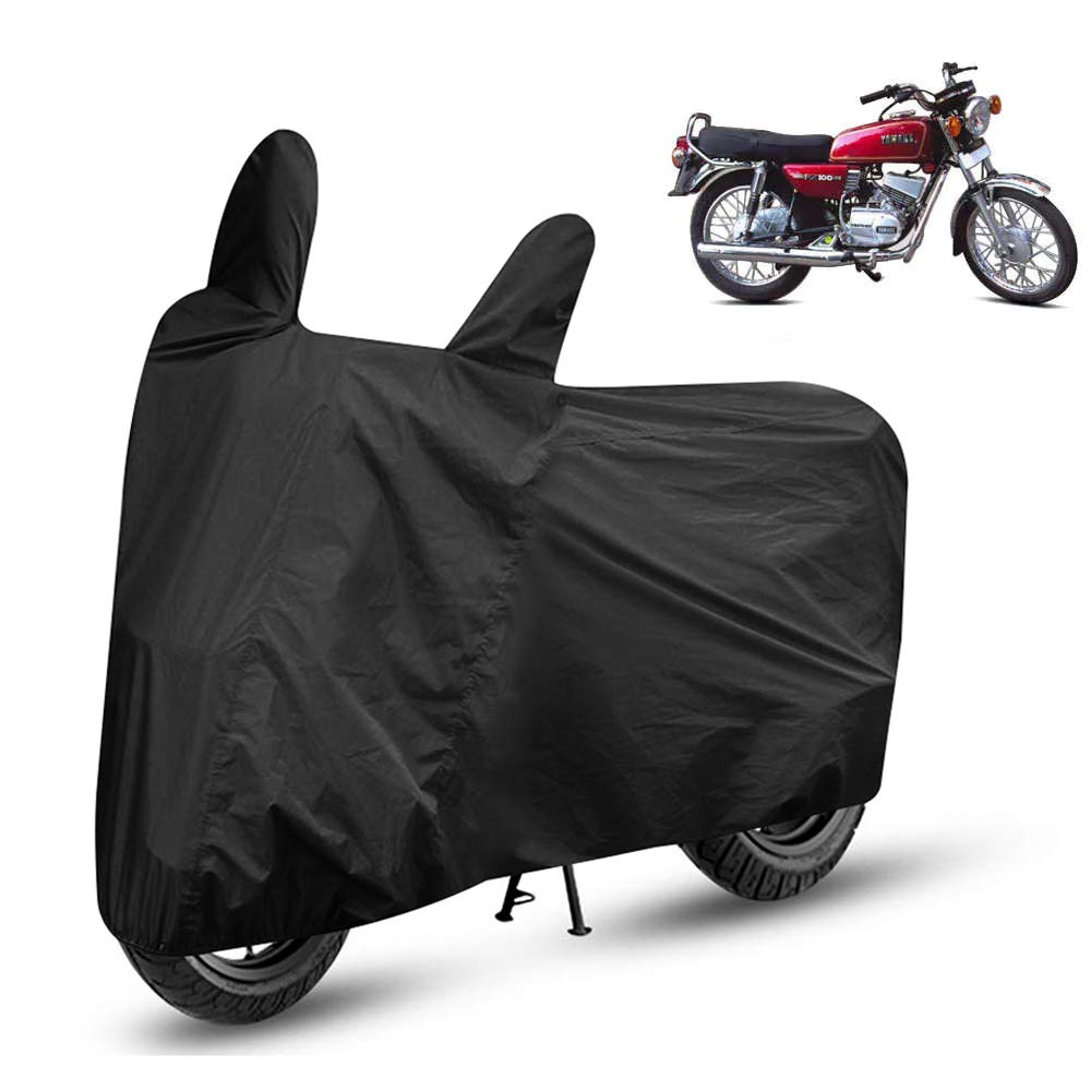 AutoRetail Two Wheeler Bike and Scooty Cover for RX100 with Buckle Lock (Black)