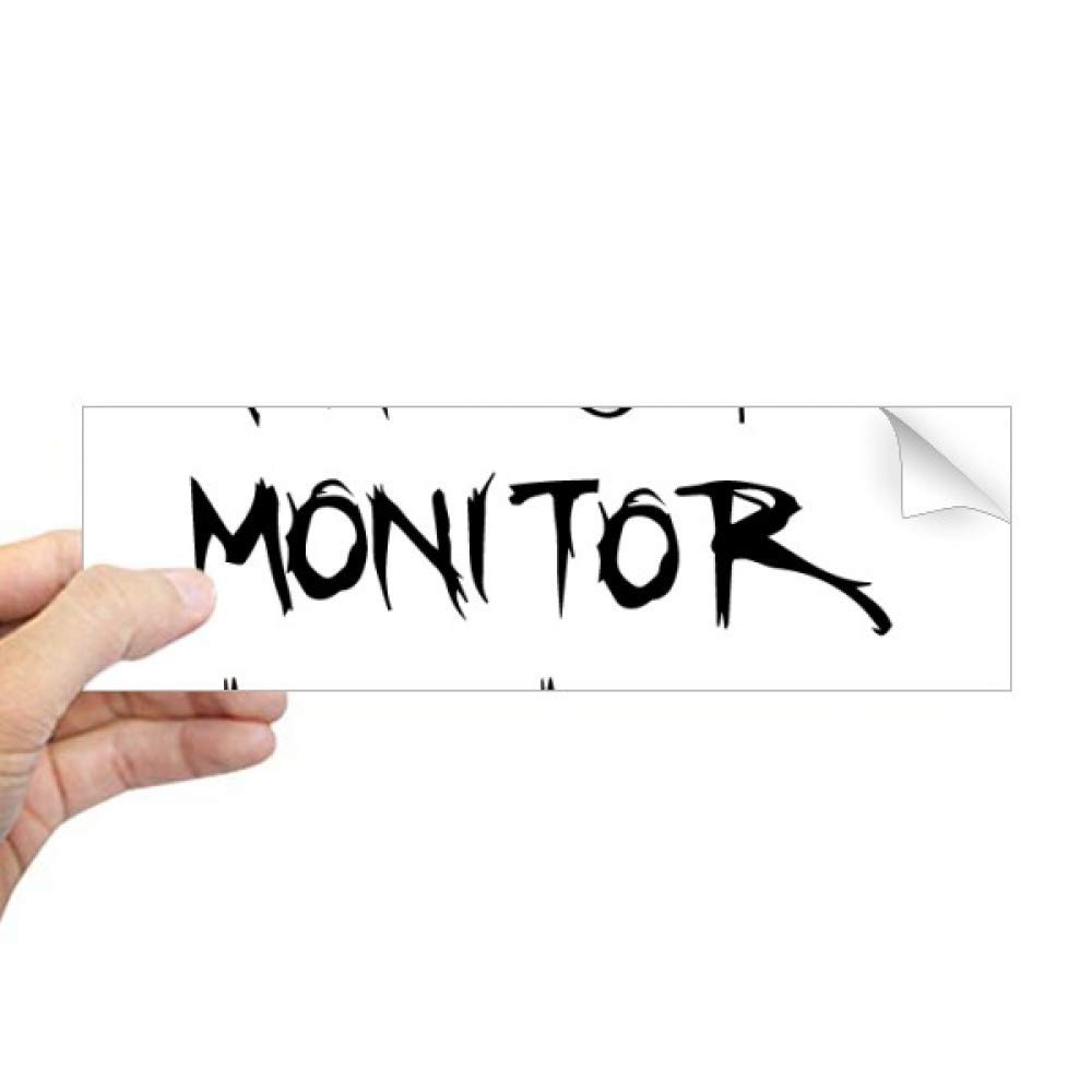Autocollant fenêtre meilleur moniteur, le souvenir rectangulaire de votre diplôme