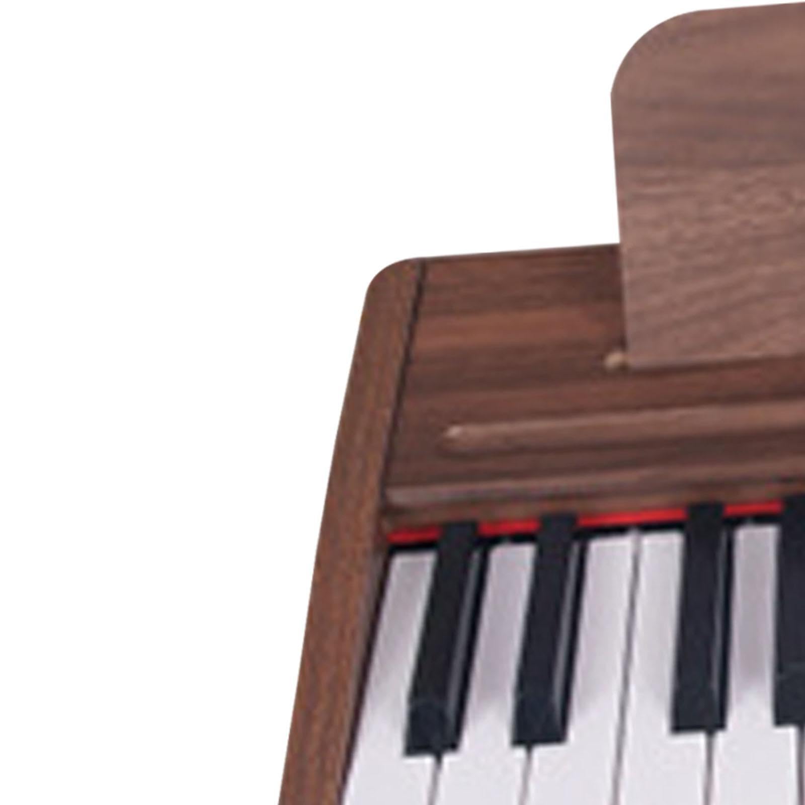 Pianoforte Elettronico Portatile in Legno per Bambini, Alimentato a, Regalo per Neonati, 25 chiaviA