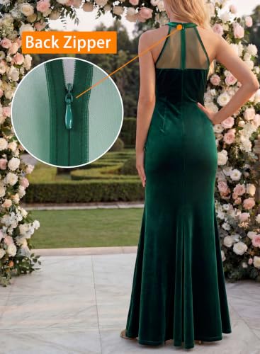 Image of VFSHOW Womens Halter Formal Prom Gala Wedding Guest Maxi Dress Evening Gown