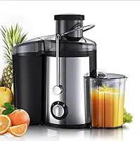 Extrator Elétrico de Espremedor Laranja, 4 em 1, 1500W, Alta Velocidade, Multifunções, Legumes, Carne, Liquidificador 110V