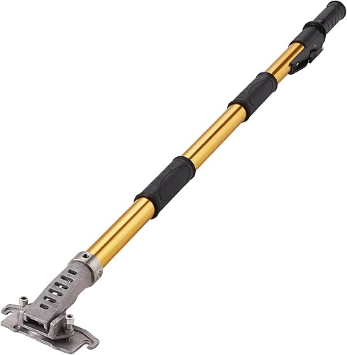 VEVOR Mango de caja plana para paneles de yeso, 40 a 64 pulgadas, mango de extensión de acabado plano de aluminio anodizado, longitud de 5 secciones