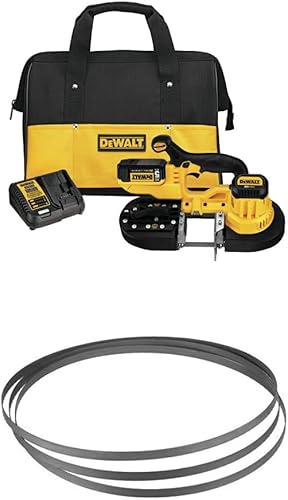DEWALT DCS371P1 - Kit de sierra de cinta de iones de litio de 20 V MAX con hoja de sierra de cinta portátil DEWALT DW3986C 1418 TPI disponible en Yaxa El Salvador