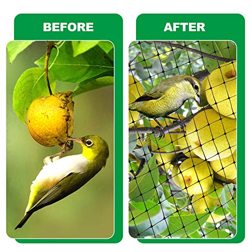 Deer Fence Netting - Garden Bird Netting For Chicken Coops Plant Covers Fine Mesh Protection Netting Black Heavy Duty Trellis For Vegetables Protection From Birds And Animals(7 X 33 Ft) #TOP3