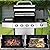 4 Burner Propane Gas Grill Combo w/Side Burner, 3-in-1 BBQ Grill with Charcoal Smoker & Griddle Plate, 46,650 BTU, 448 Sq.In. Stainless Steel Outdoor Cooking Station