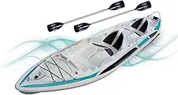 Caiaque Duplo De Pesca Modelo K2 Pró Fibra 2 Lugares + Remos