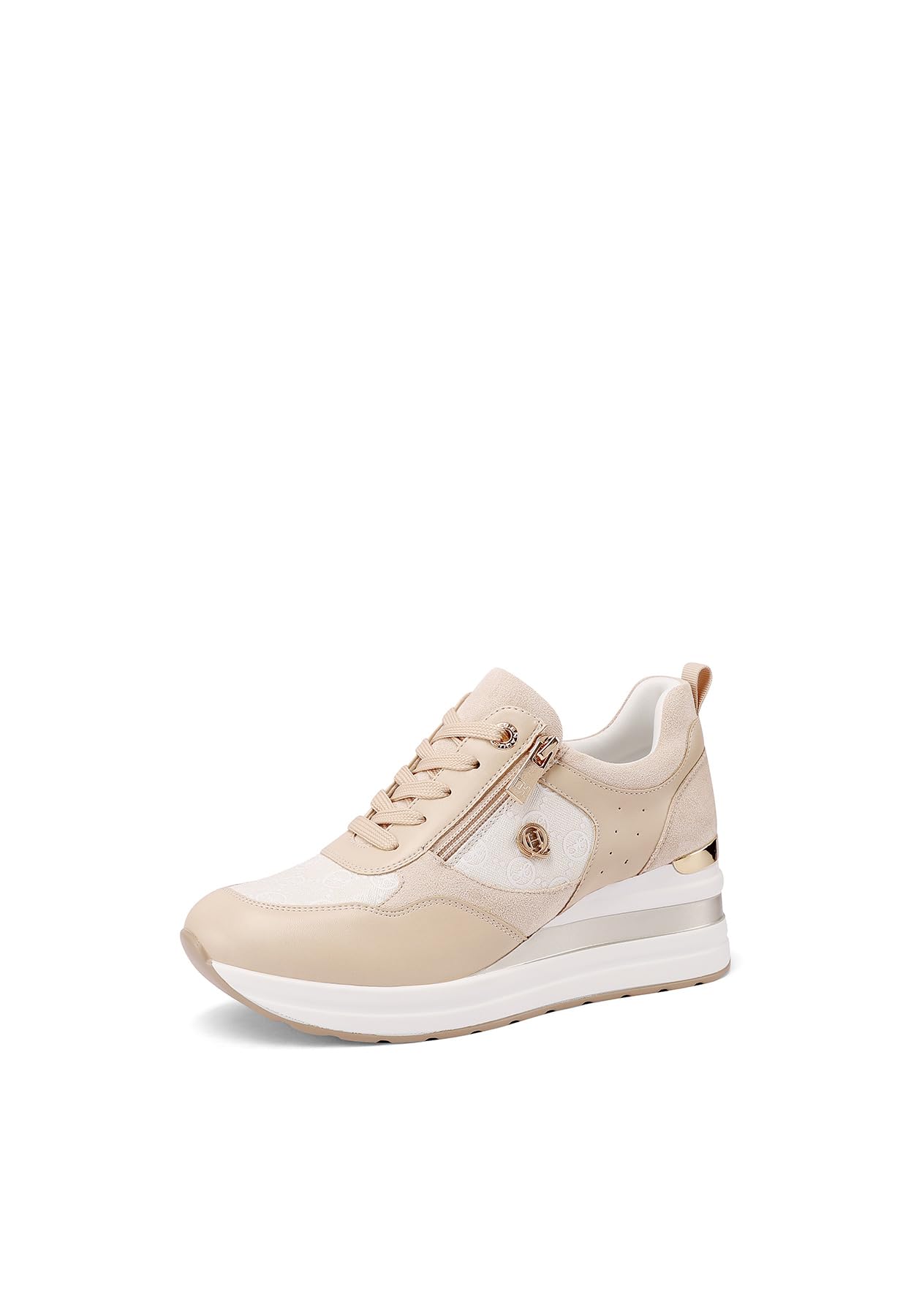 QUEEN HELENA Hoge sneakers met sleehak voor dames X34-37