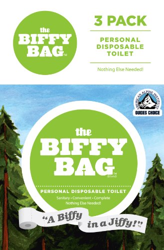 Biffy Bag Pocket Size Disposable Toilet (Pack of 3)  Classic