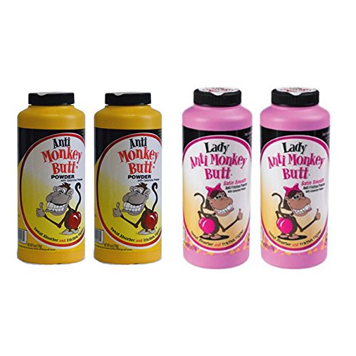 Anti-Monkey Butt (2) 6 oz. Calamine Powders with (2) 6 oz. Lady Calamine Powders