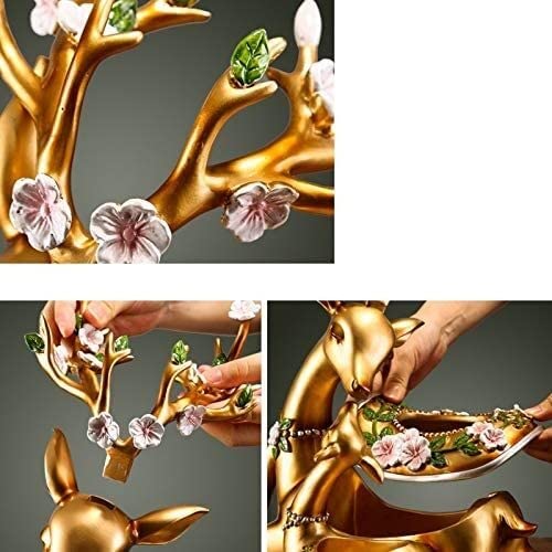 Decorative Tissue Box Tissue Box Cover American Creative Resin Sika Deer Tissue Box Living Room Desk Tissue Tube Elegant Desktop Storage Box Ornaments Tissue Box Holder Tissue Box ( Color : Blue ) #TOP1