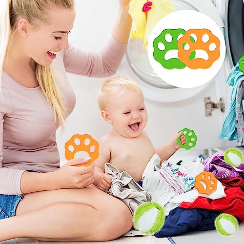 Tierhaarentferner Waschmaschine, Wäschebälle, Haarfänger, Waschmaschinen-Fusselentferner, Wiederverwendbar – Tierfell-Wäschefänger(8)