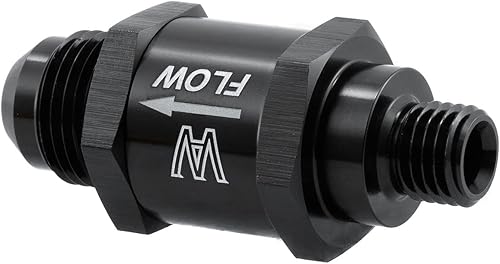 Miniatura 7 de Compatible con la válvula de retención unidireccional del negro 8AN de la bomba de combustible del estilo de Bosch M12x1.5MM a -8AN