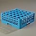 Carlisle FoodService Products RG25-214 OptiClean 25 Compartment Glass Rack with 2 Extenders, Blue , 7.12