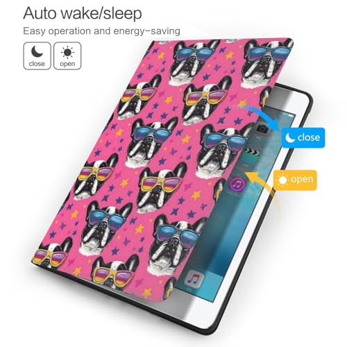 Étui iPad 10.2 bouledogue rose résout le problème des rayures d'écran - 3