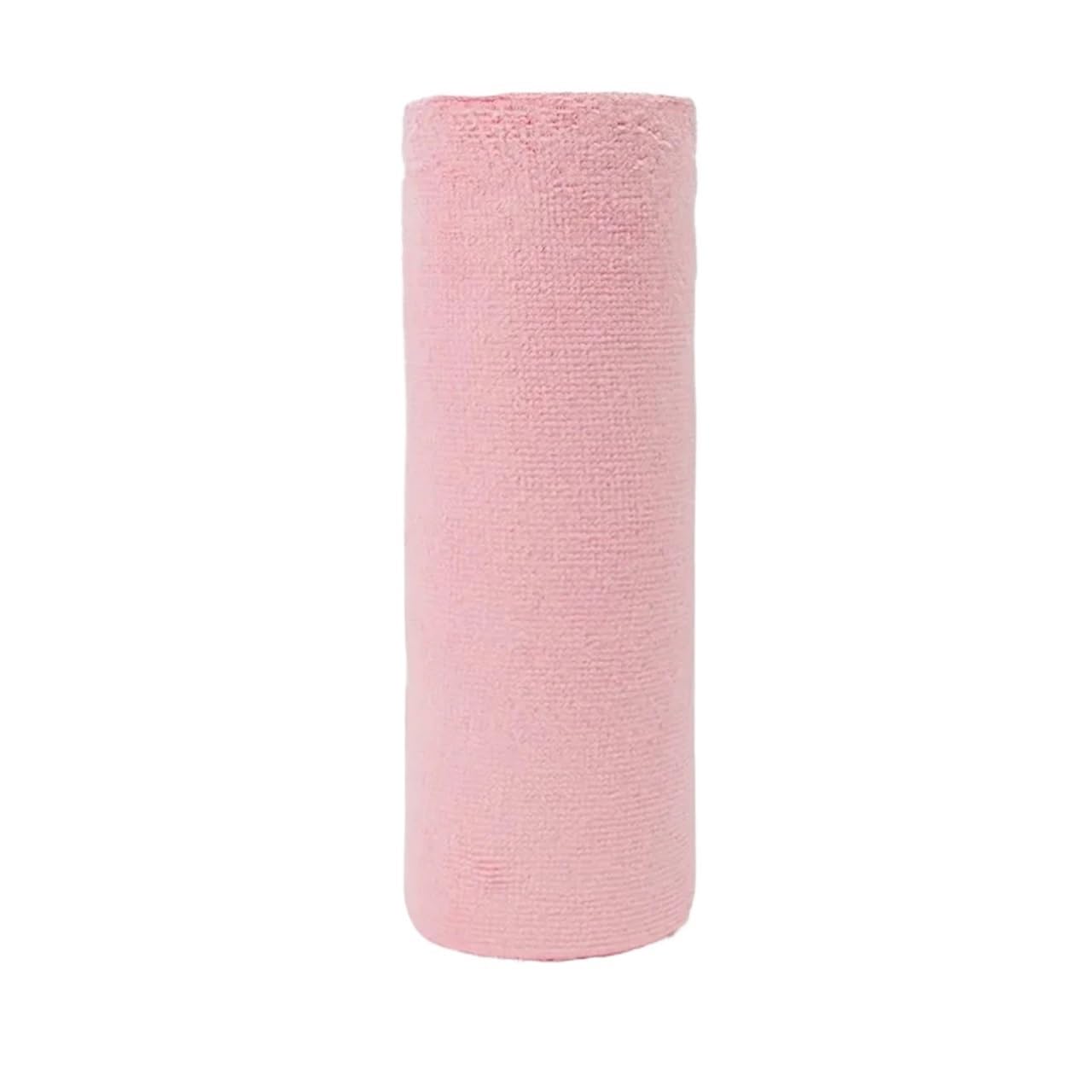 2 lingettes nettoyantes réutilisables en rouleau de chiffon rose cuisine