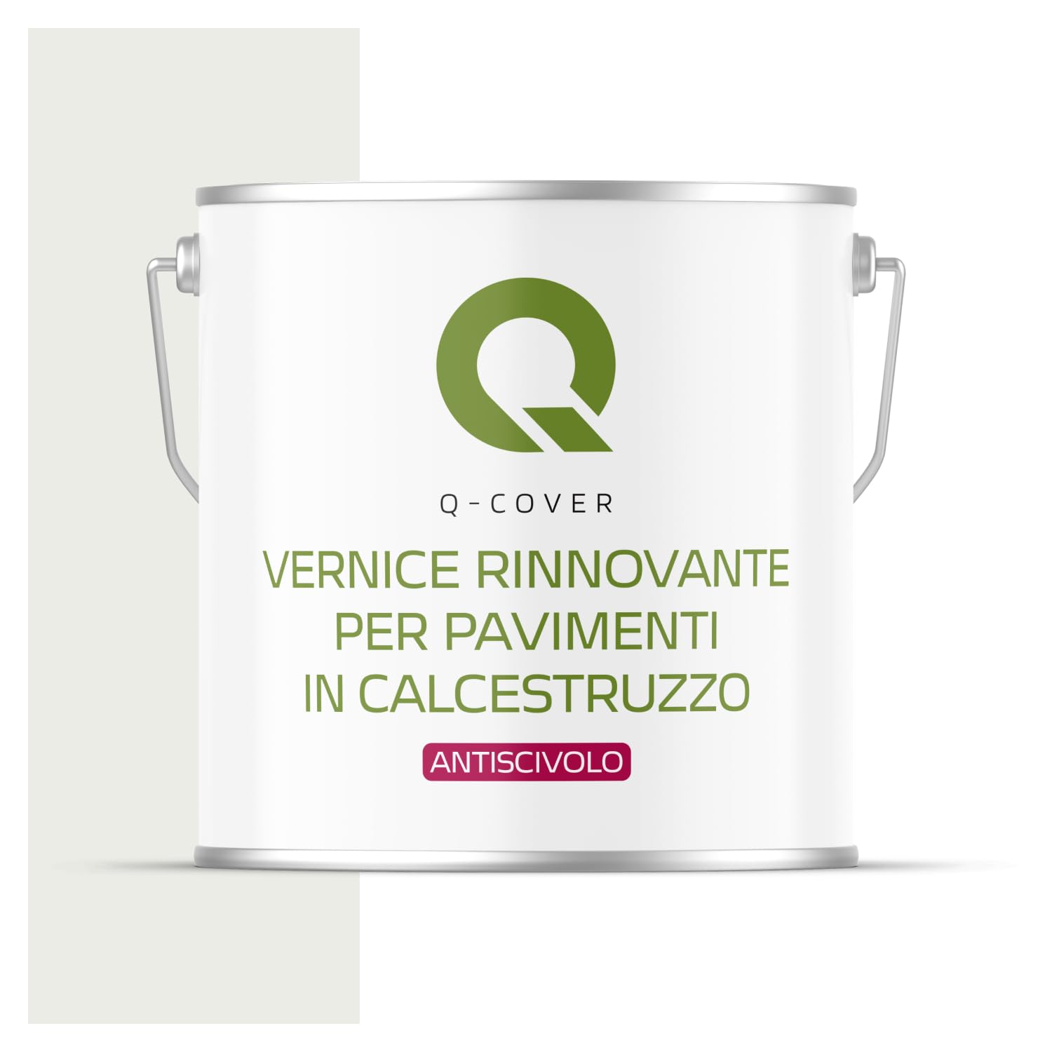 Vernice antiscivolo per pavimenti 5 L Opaco - Signalweiß RAL 9003 - Vernice antiscivolo per garage e cantina per calcestruzzo, resistente all'abrasione, a base d'acqua, per interni