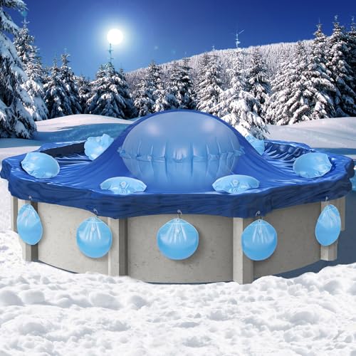 Almohadas para piscina 5Ft con 16 pesos para cubierta miniatura 7