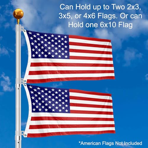 College Flags & Banners Co. TEL20FP 20 Feet Tailgating Flag Pole Telescopic Aluminum thumb #3