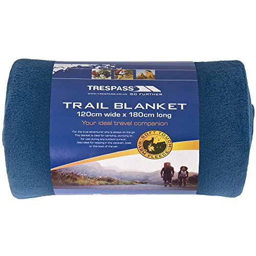 Trespass Uni Snuggles Warme Fleece Decke 120cm X 180cm, Charcoal, Einheitsgröße EU