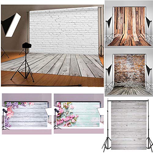 KKmoon C759 0.9 * 1.5m/1.5 * 2.1m Fotografia Fundo Pano de fundo Clássico Moda Piso de madeira para