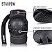 Knee Pads for Kids/Adult Elbows Pads Wrist Guards 3 in 1 Protective Gear Set for Skateboarding, Roller Skating, Rollerblading, Snowboarding, Cycling(S/M/L) by STARPOW (Black, Youth)