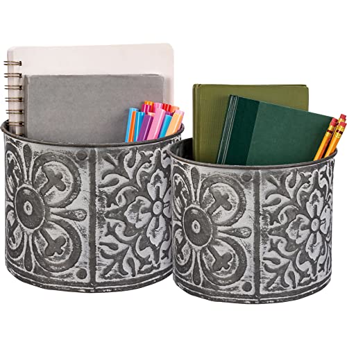 Primitives-by-Kathy-Decorative-Bin-Set-Metal Primitives by Kathy Decorative Bin Set Metal