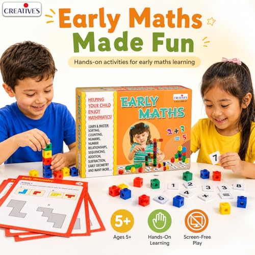 Image of Creative's Early Maths - STEM Educational Game for Kids, Learn Counting, Numbers, Sorting & Patterns, Addition, Subtraction & Geometry, Fun Learning Toy for Ages 5+
