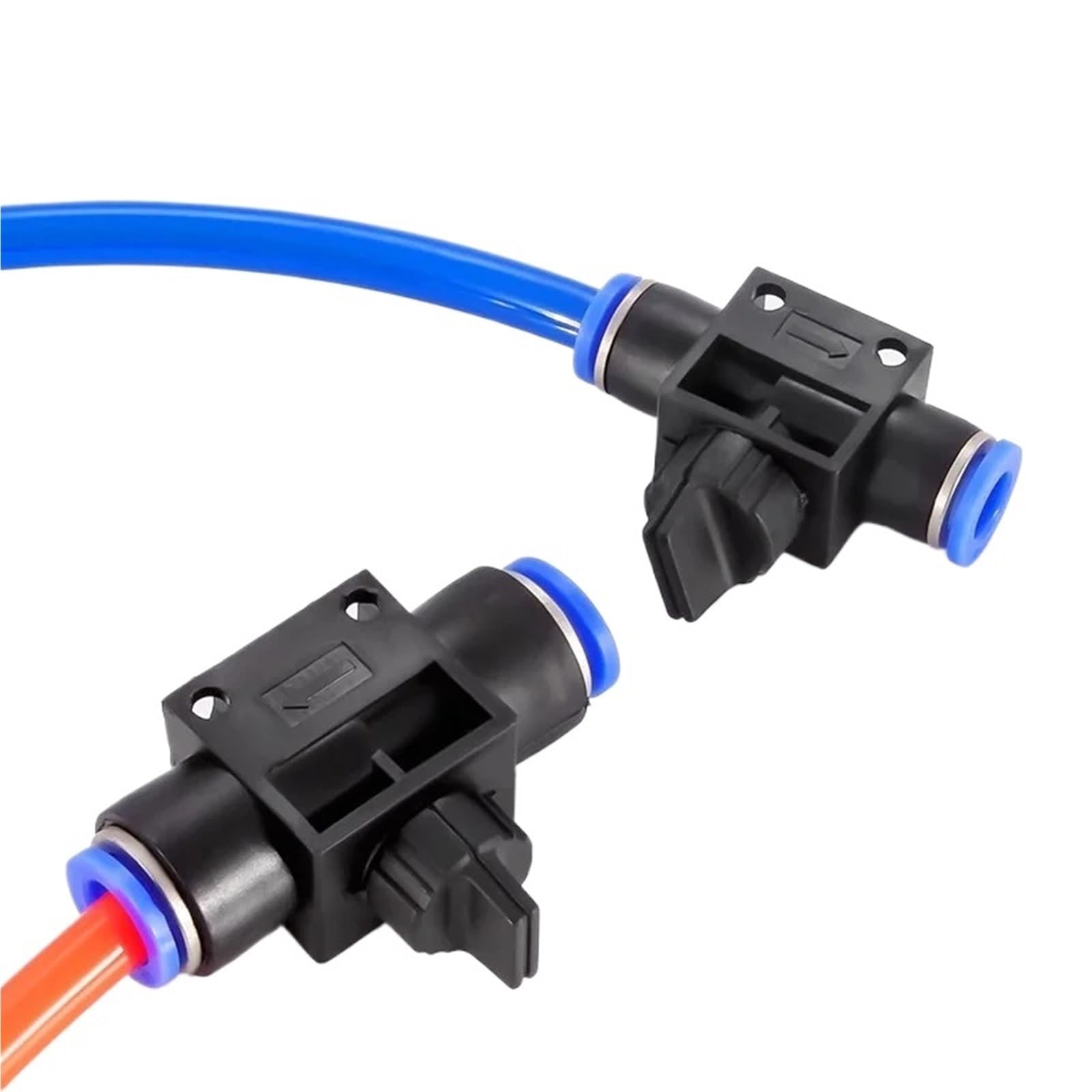 Conector neumático de 2 vías, Conector de Empuje rápido, Manguera de Tubo, Piezas neumáticas de Aire, Controlador de Interruptor de plástico, 4mm, 6mm, 8mm, 10mm, 12mm(HVFF-8,50 Pcs)