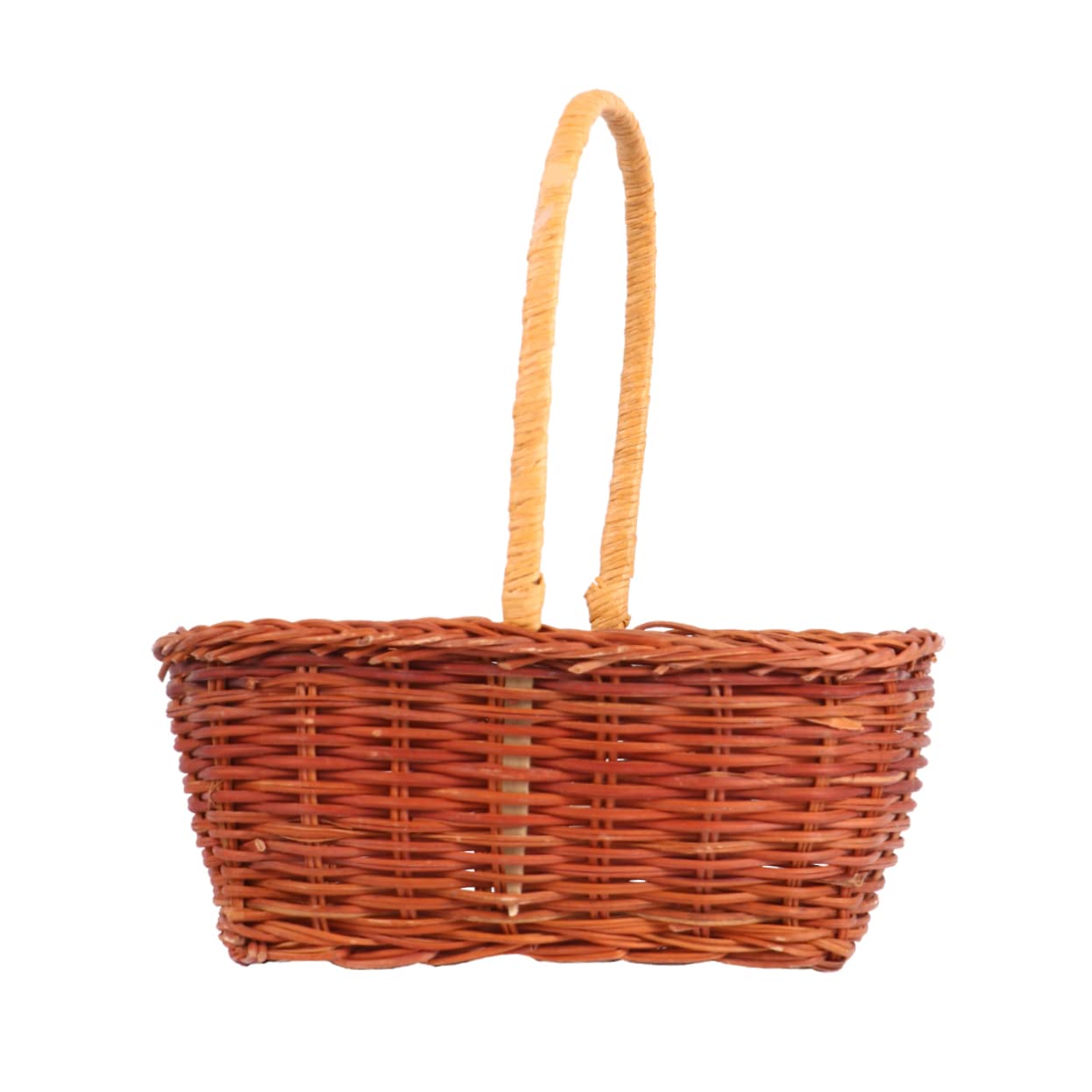 2stücke Rechteckiger Ostern Aufbewahrungskorb Aus Rattan Handgewebter Mini-basket Für Ostern Geeignet Für Dekoration Und Aufbewahrung Von Süßigkeiten Mit Praktischem Griff