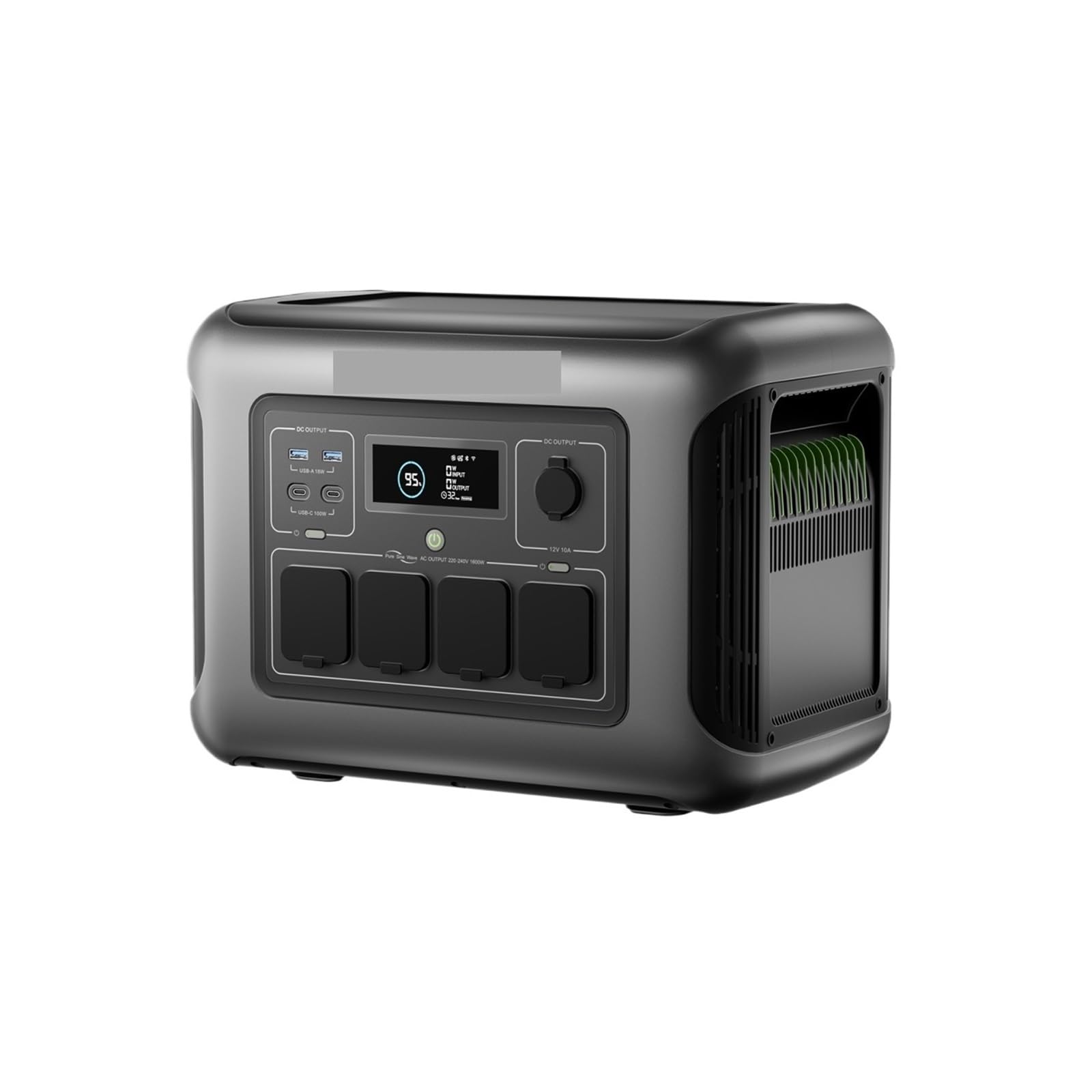 Centrale Électrique Portable R1500 LITE, Batterie LiFePO4 1056Wh, 1600W (crête 3200W), Générateur Solaire À Sortie AC For Camping-Car Haute éNergie