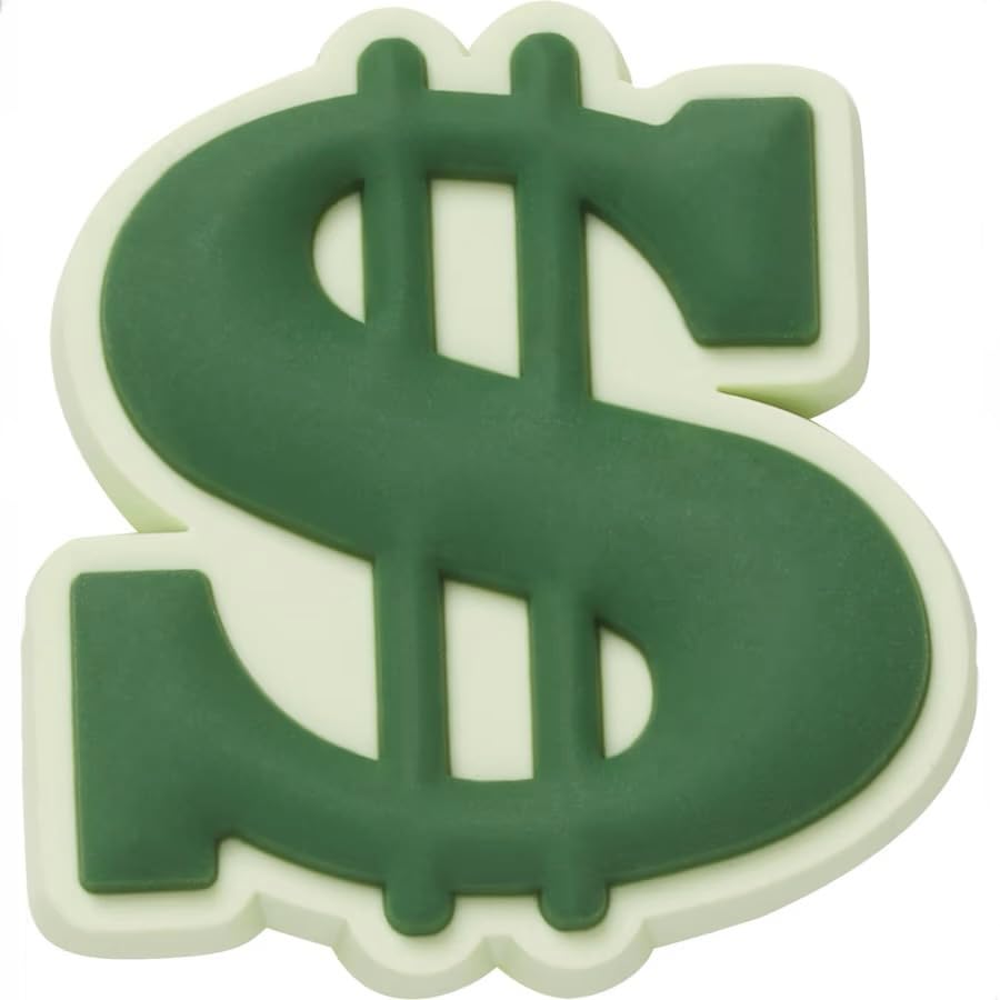 BABOLE 1 PCS DOLLAR SIGN SHOE DECORATION CHARM ORIGINALL QUILITY