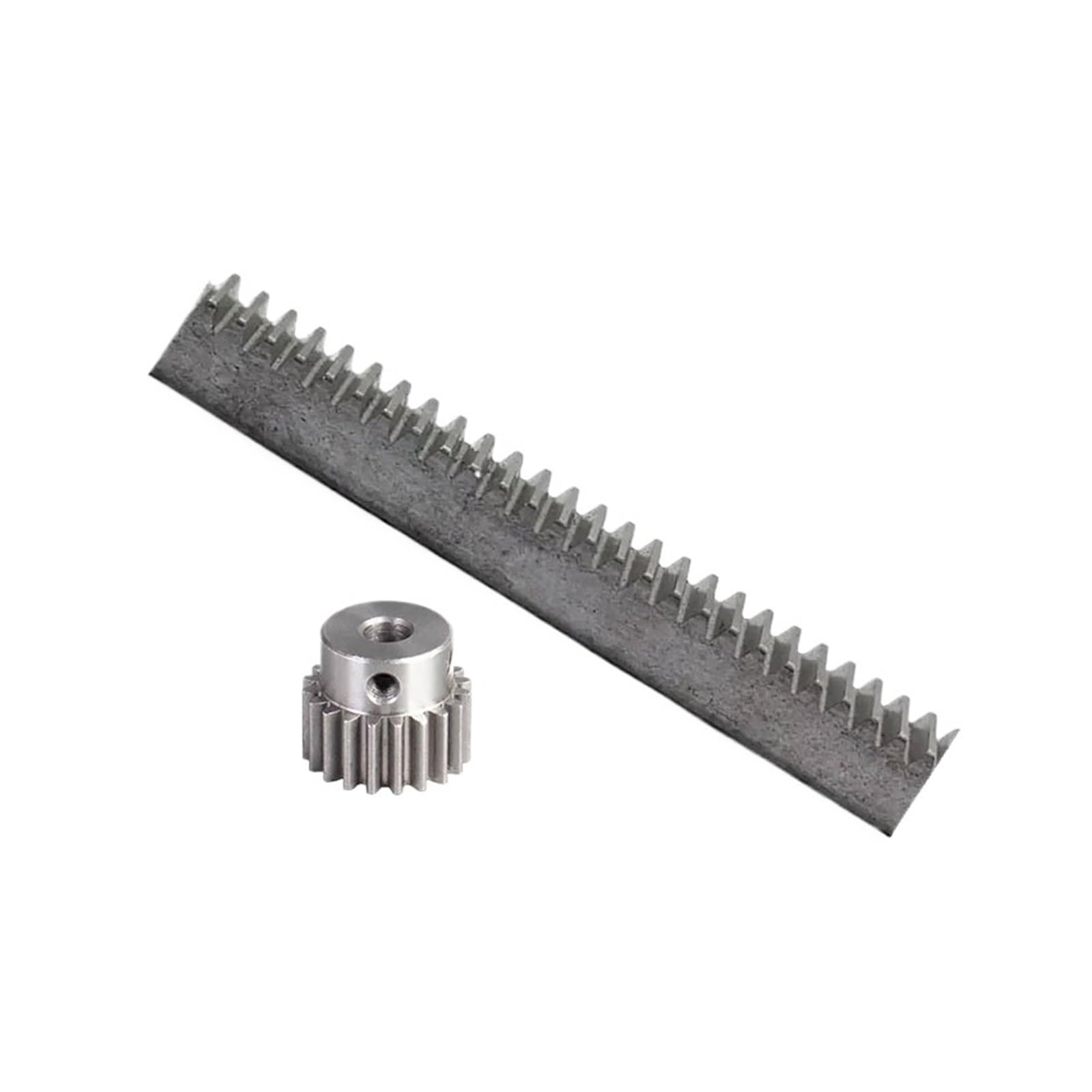 Spur Rack Steel High Precision 1pcs 1Mod 1 Modulus Steel Gear Rack 10 * 10 * 500mm + 1pcs 1M 15Teeth Pinion Steel Gear(6.35mm)