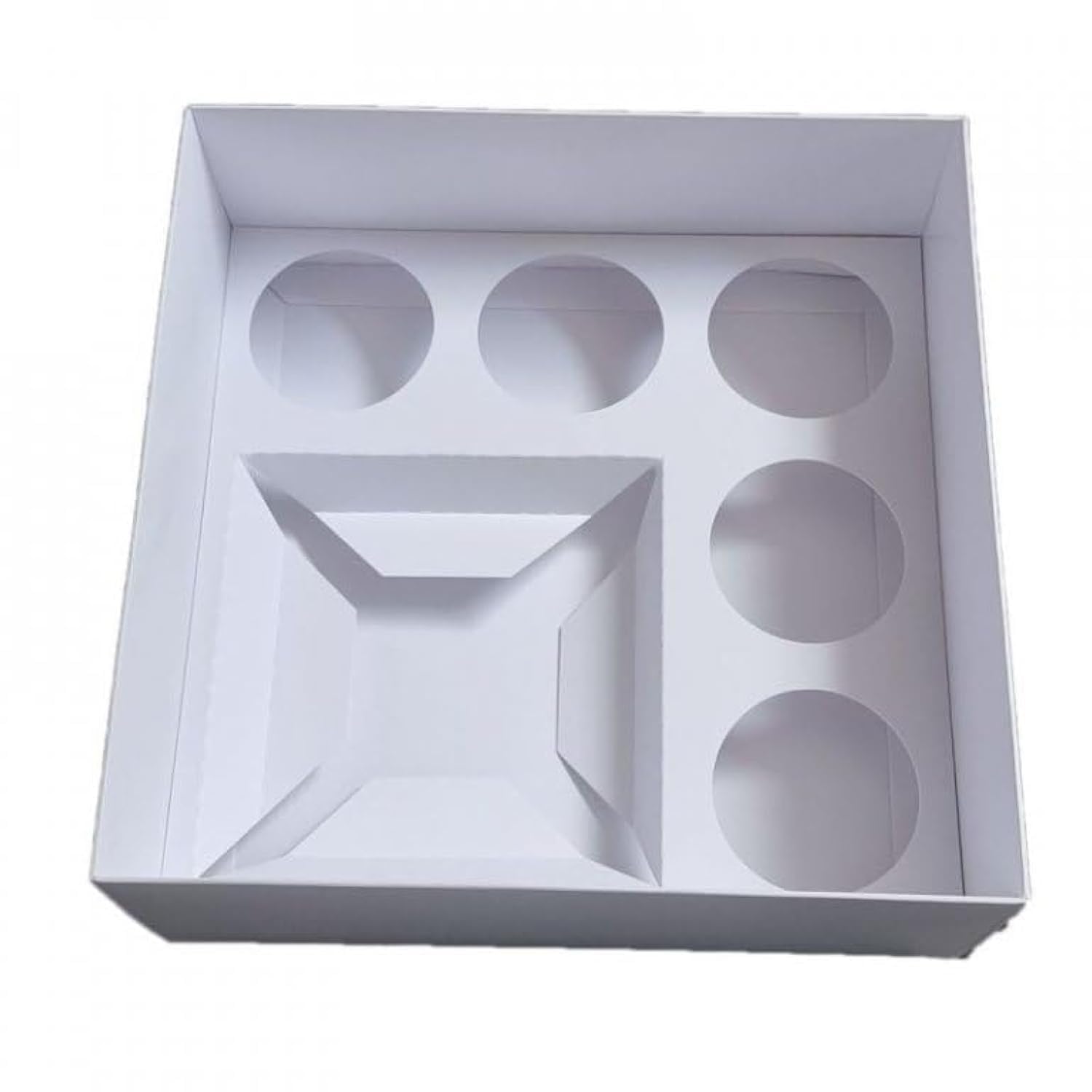 Cake N Bake White Bento + Cupcake Boxes (Bento + 5 Cupcake)