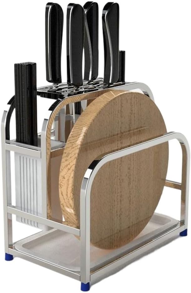 Cutting Board Storage Rack Stainless Steel Cutting Board Rack Multifunctional Stainless Steel Storage Integrated