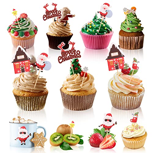 14 unidades de decoración para tartas de frutas, dulces adornos, aperitivos, tenedores de postre, cóctel, selección de frutas, degustación, tenedores de postre Cover