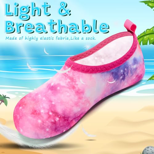 Image of VIFUUR Kids Water Shoes Girls Boys Quick Dry Aqua Socks for Beach Swim Outdoor Sports