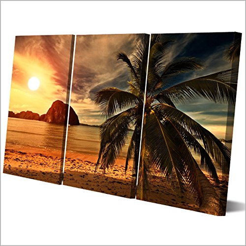 Déco murale coucher de soleil et cocotiers pour sublimer votre chambre