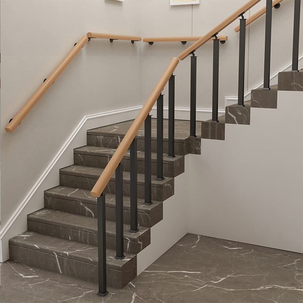 Metalen balusters spindel voor dek/trap, zwarte ronde leuning/dektrappen vangrail, complete kit/schroeven/verstelbare connectoren, vloerbevestiging, tuin/lof/villa (kleur: B 30 stuks, maat: 95 cm/37