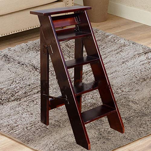 Scaletta Pieghevole in Legno massello Sgabello