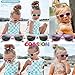 COASION Kids Polarized Sunglasses Set TPEE Rubber Flexible Shades for Girls Boys Age 3-9 Sunglasses 3 Pack (Purple + Rosepink + Applegreen)