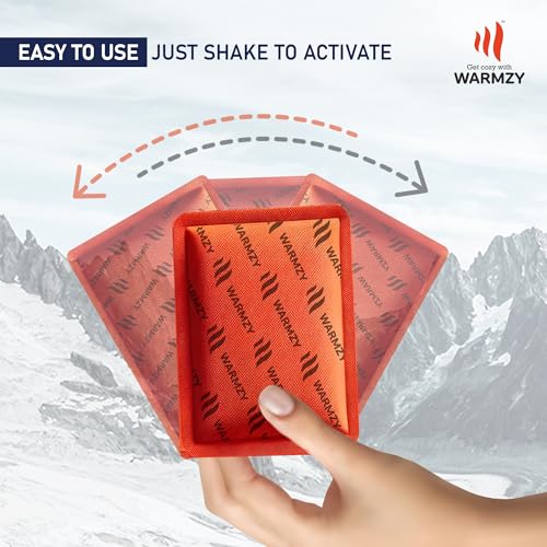 Image of Warmzy Reusable Body,Hand & Foot Warmers | Warmth for 9+ Hours | Pocket Heater Body & Hand Warmers Heat Pouch | Self Heating Warmer Camping Accessories for Men