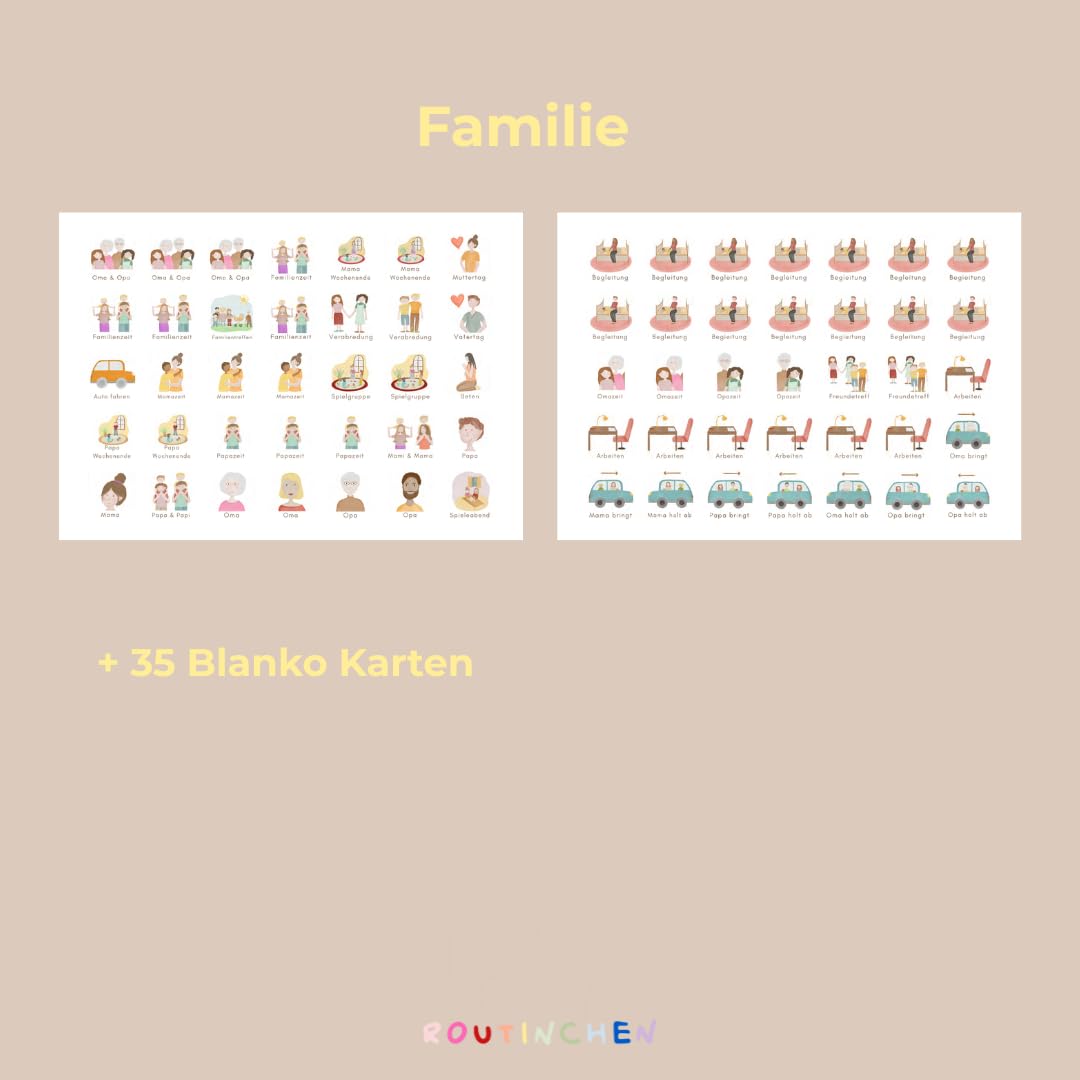 Starterset für Kinder inkl. 525 Symbole – Wochenplaner A4, Morgenroutine, Abendroutine & Tagesaufgaben (Bauernhof)