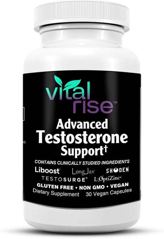 Testosterone Supplement for Men – Advanced Testosterone Booster with Fenugreek & Ashwagandha - Workout, Muscle Builder, Strength, Energy, Performance – Vegan, 30 Capsules