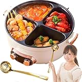 【Convient pour une variété d'occasions】 Que ce soit un dîner en semaine ou un rassemblement de vacances, ce pot électrique à 4 compartiments avec séparateurs convient à toute occasion. Avec une simple fiche - dans et prête - à utiliser la conception qui ne nécessite aucun assemblage, il peut tenir sur n'importe quelle table ou comptoir.