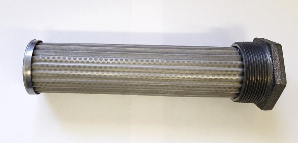 ZA TFS-1220-0-3 - Tank Mounted Suction Strainer - 25GPM - 2'' MPT X 1-1/4'' FPT - 100 Micron - 3 PSI Bypass.