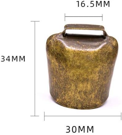 Miniatura 6 de EXCEART 2 unids vaca caballo oveja pastando cobre campanas ganado cabra hierro campanas granja animal cobre fuerte bronce campana 0.92 oz