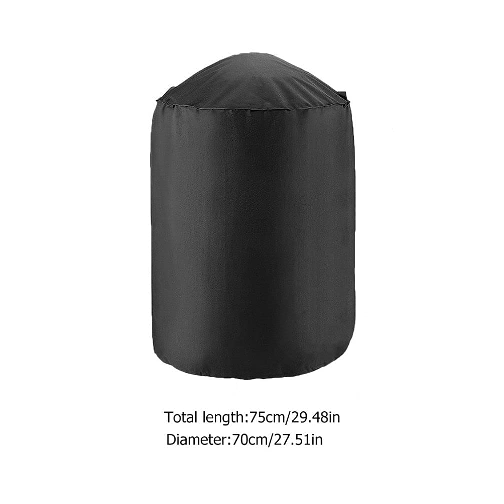 Copertura impermeabile per barbecue da 73 cm, protezione rotonda per esterni, con tessuto antivento resistente ai raggi UV, per braciere e patio