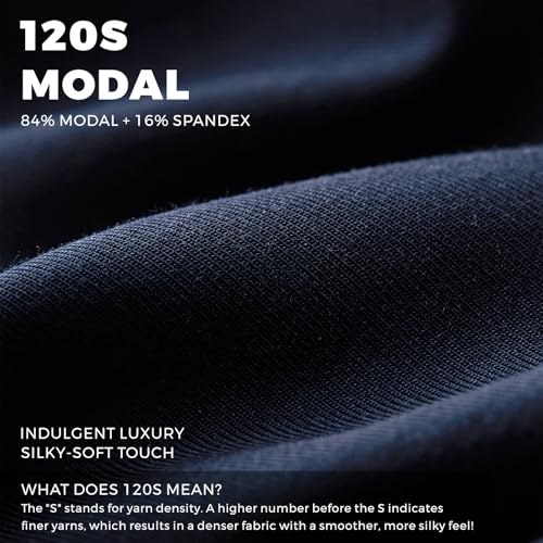 ELEPHANT&RABBIT Men's 120S Micro-Modal Underwear 2-Pack - Luxury Silky Boxer Briefs4