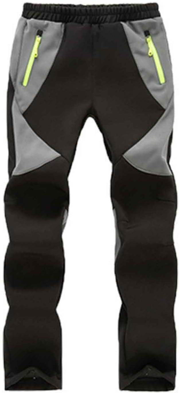 Girls Snow Pants Unisex Winter Warm Water-Resistant Outdoor Pant With Zippered Pocket Fleece Lined Insulated Trousers